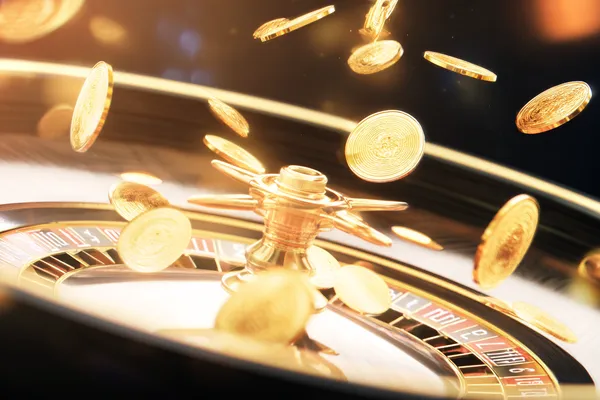 A bright, atmospheric shot of casino chips and bonus elements symbolizing special app-only rewards at SLO16.